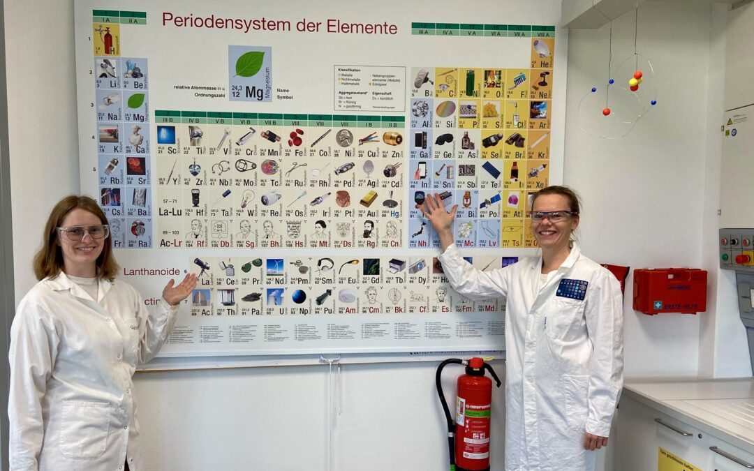 Hurra! 2000 Euro Spende für den Chemieunterricht vom FCI